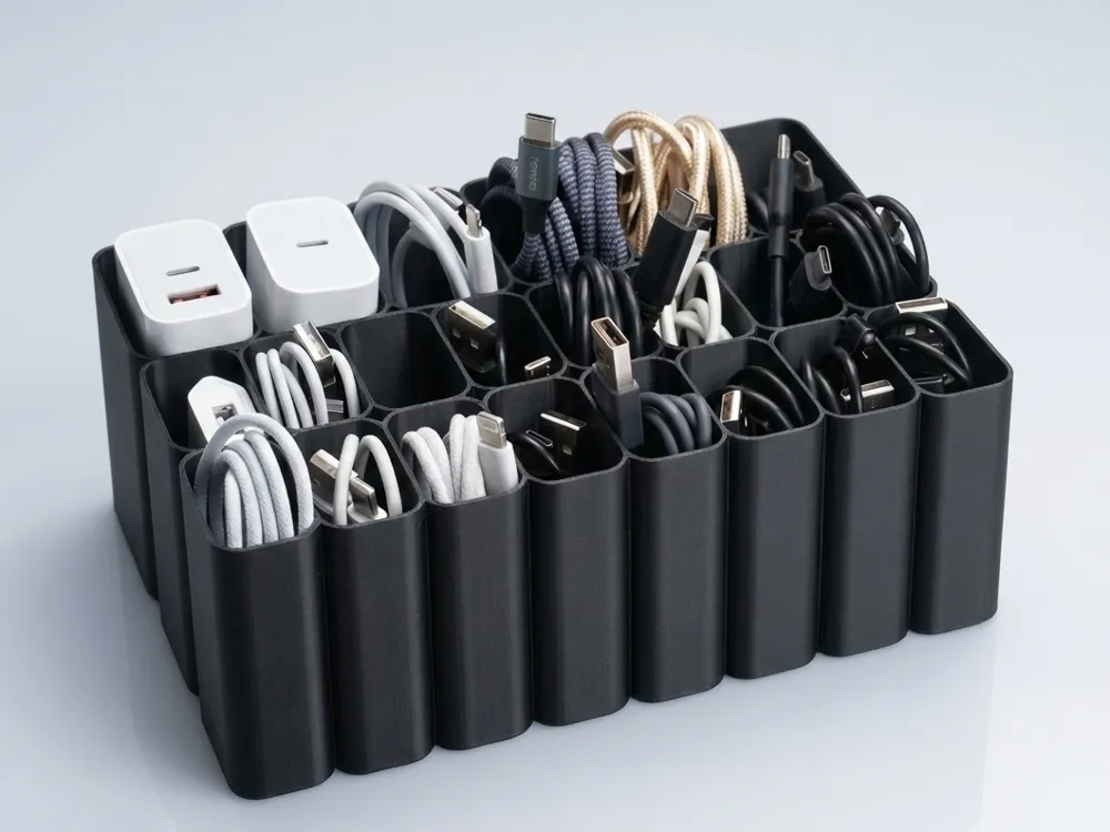 Organizador de cables impreso en 3D